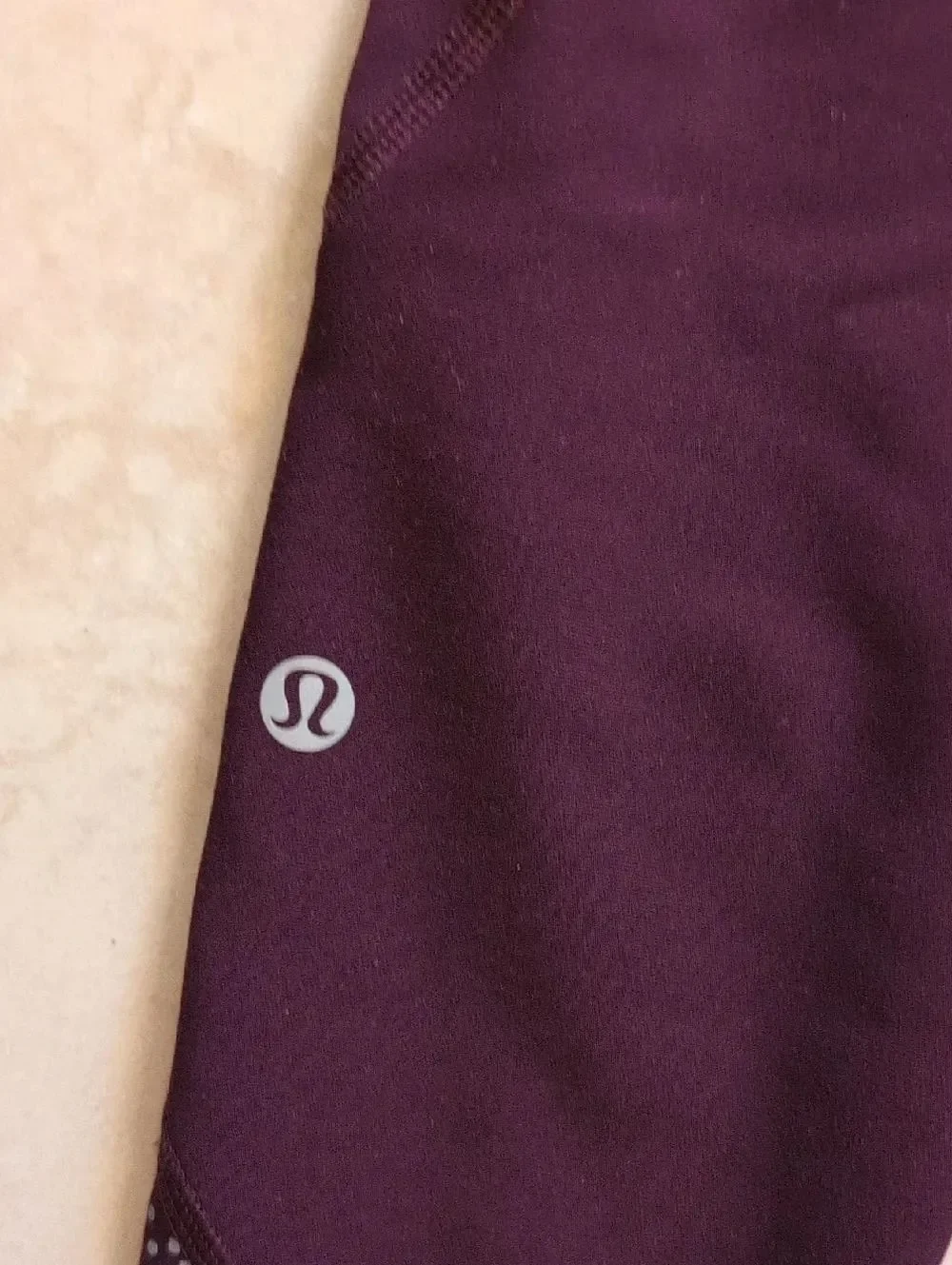 Lululemon Tight Stuff II Leggings Dark Adobe Plum Purple Reflective Size 4